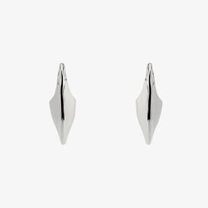 Zara Silver Metal Half Hoop Earrings